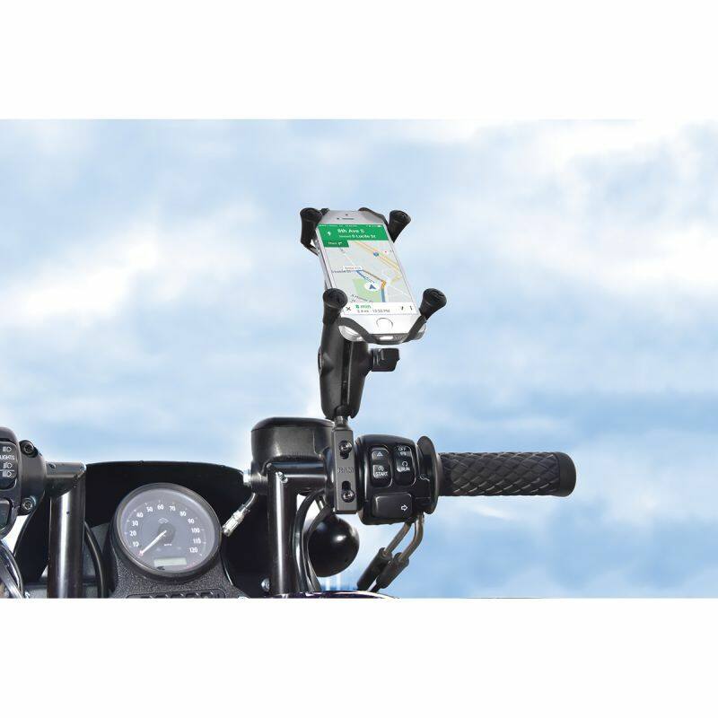 RAM-B-174-UN7U RAM Brake/Clutch Clamp Mount with Short Arm and Universal RAM® X-Grip® Cell/iPhone Cradle
