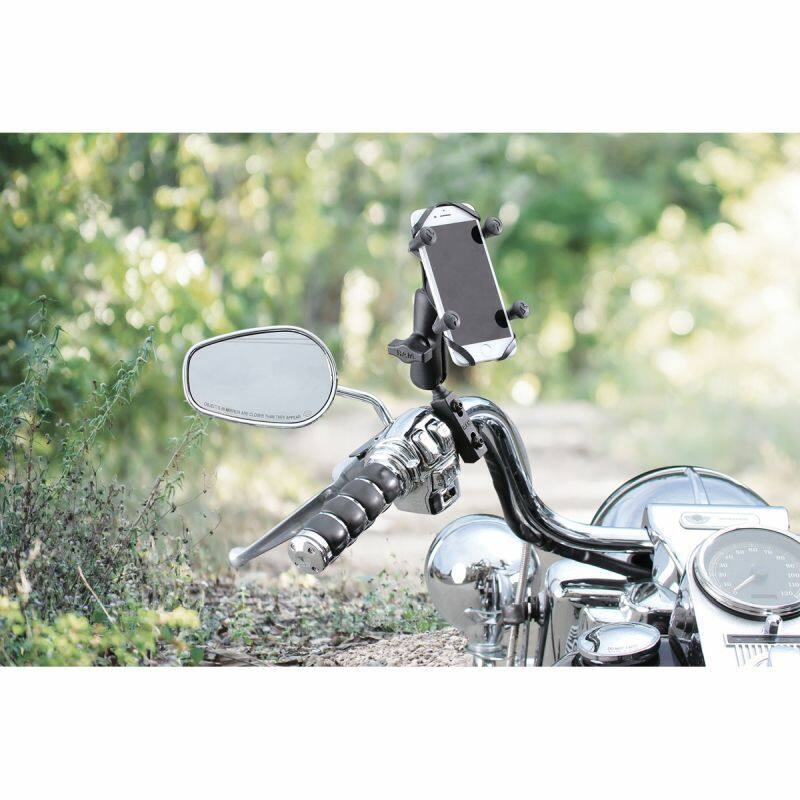 RAM-B-174-UN7U RAM Brake/Clutch Clamp Mount with Short Arm and Universal RAM® X-Grip® Cell/iPhone Cradle
