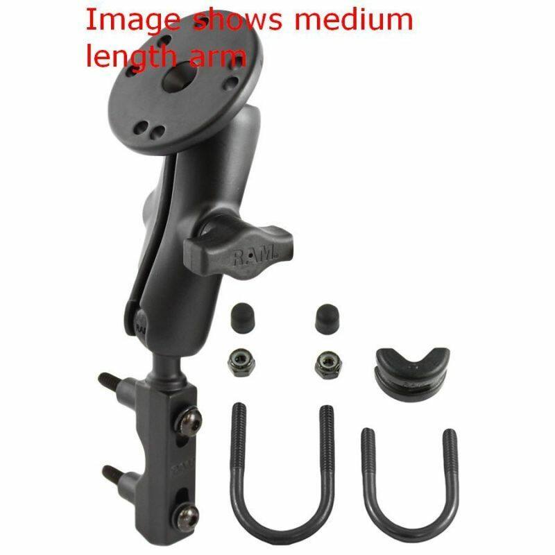 RAM-B-174-202-A RAM Combination Brake/Clutch Clamp / U-Bolt Mount with Round Base Adapter and short arm