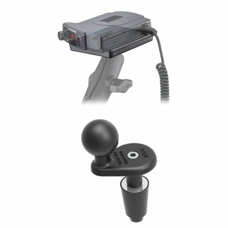 RAM-B-176-A-300-1U RAM Fork Stem mounting for Radar Detectors - short arm