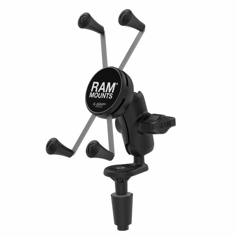 RAM-B-176-A-UN10U RAM® X-Grip® Large Phone Mount with Motorcycle Fork Stem Base