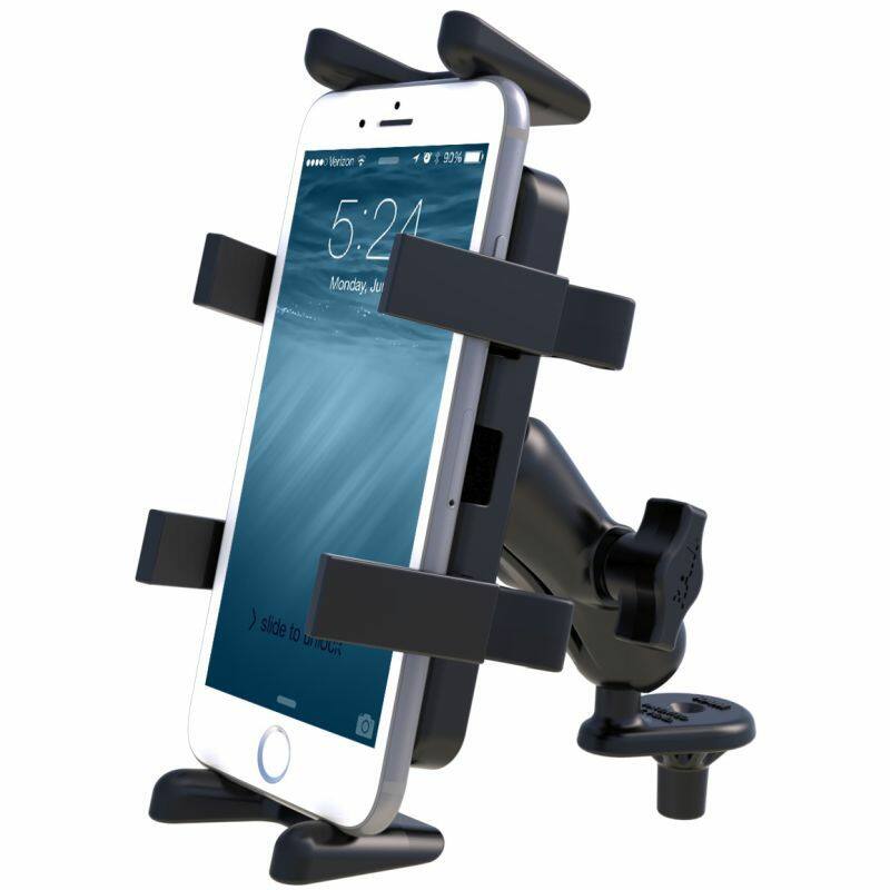 RAM-B-176-UN4U RAM® Fork Stem Mount with Universal RAM Finger-Grip™ Phone/Radio Cradle