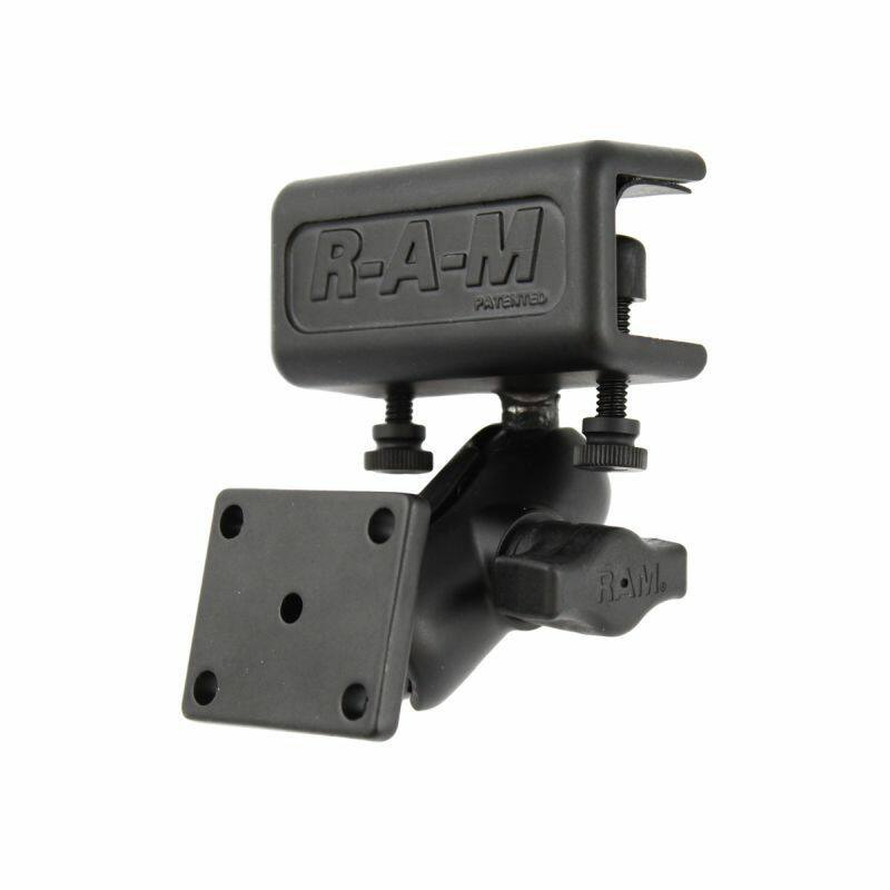 RAM-B-177-347U RAM® Glare Shield Clamp Double Ball Mount with AMPS Hole Pattern