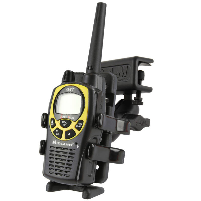 RAM-B-177-UN4 Universal Glare Shield Clamp Mount with Universal Finger-Grip™ Phone/Radio Cradle