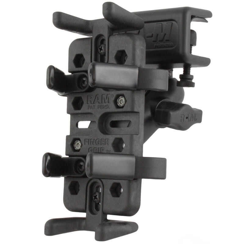 RAM-B-177-UN4 Universal Glare Shield Clamp Mount with Universal Finger-Grip™ Phone/Radio Cradle