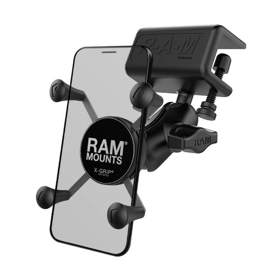 RAM-B-177-UN7U RAM® X-Grip® Phone Mount with Glare Shield Clamp Base