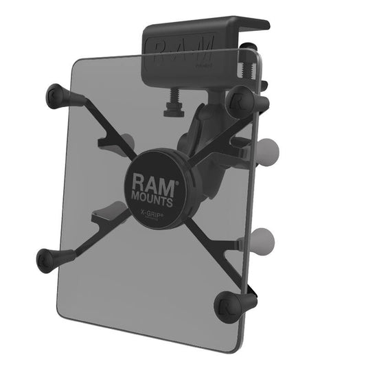 RAM-B-177-UN8U RAM® X-Grip® Mount with Glare Shield Clamp Base for 7"-8" Tablets