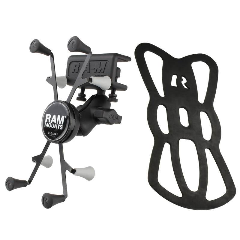 RAM-B-177-UN8U RAM® X-Grip® Mount with Glare Shield Clamp Base for 7"-8" Tablets with optional tether