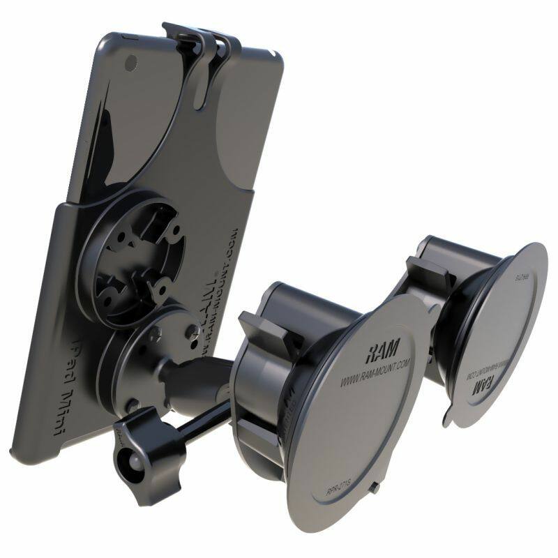 ram-b-189-ap14-ala1-kru-1 dual suction cup base for iPad Mini - from rear