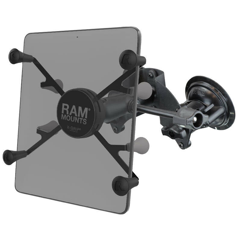 RAM-B-189-UN9-ALA1-KRU RAM® X-Grip® with Dual Suction for 9"-10" Tablets - Inset Plate - clear tablet