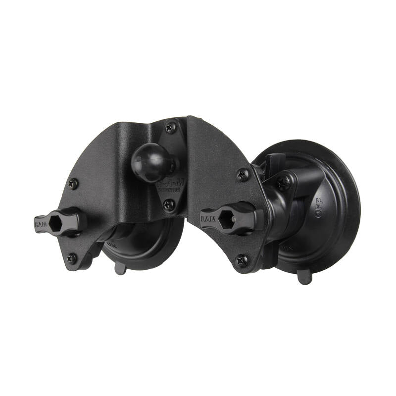 RAM-B-189B-PIV1U RAM® Dual Articulating Suction Cup Base with 1" Ball Base