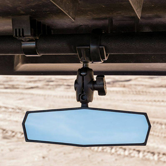 DoubleTake Rearview Mirror with RAM Strap / Rollbar base and Short Arm