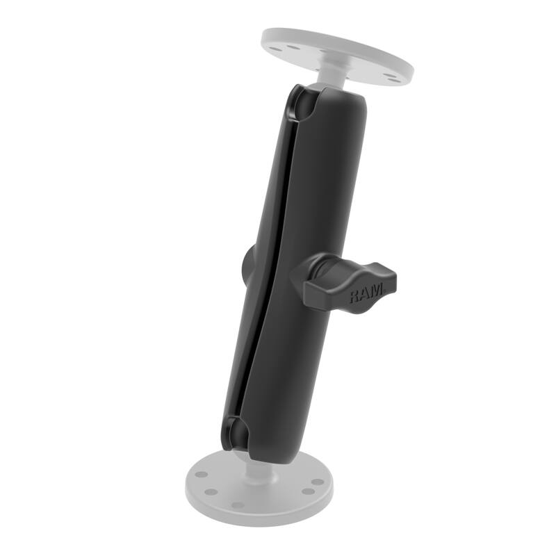 RAM-B-201U-C with two clear round plates - RAM-B-101U-C