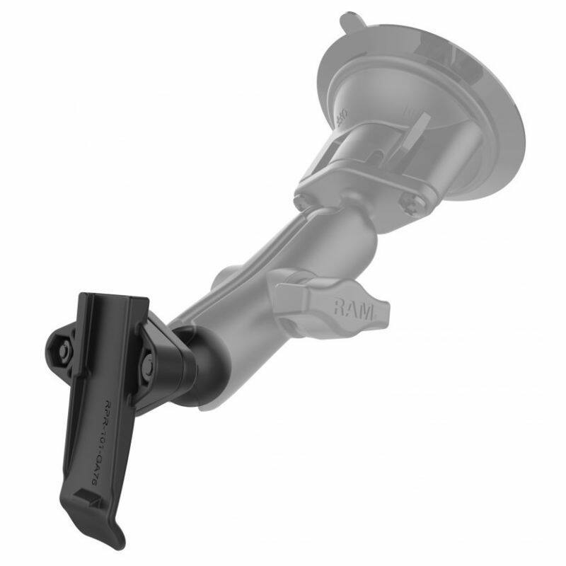 ram-b-202-ga76u RAM Garmnin spine clip with clear suction cup base and arm