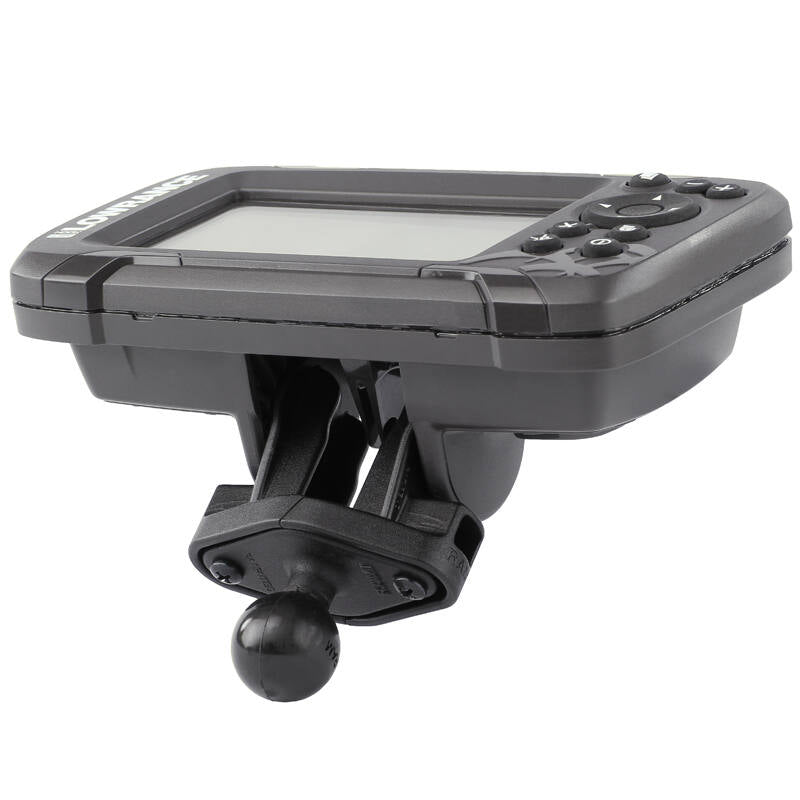 RAM-B-202-LO12 RAM® Ball Adapter with Lowrance Hook² from below