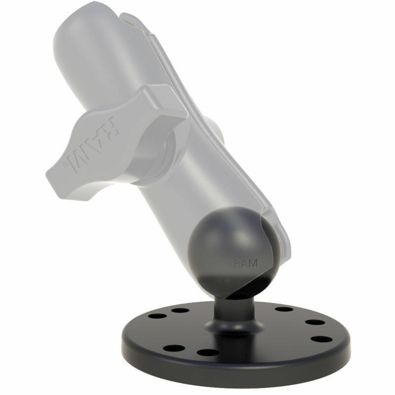 RAM-B-202U with transparent arm - how the arm mates to the base plate