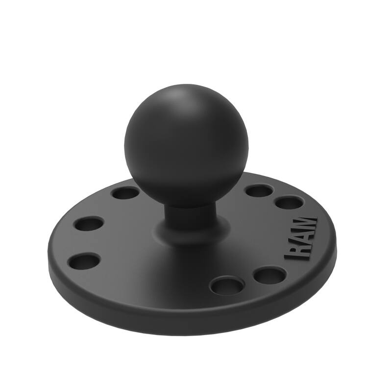 RAM Double Socket Arm with Round Base - B Series 1" Ball - Long length