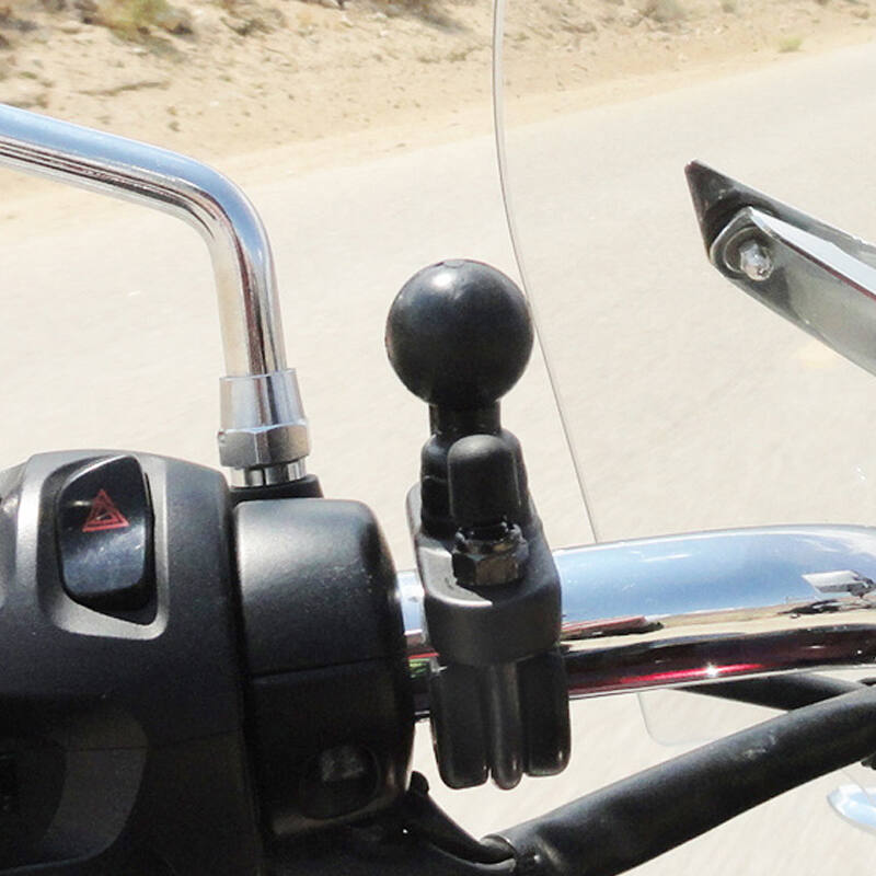 RAM U-Bolt Rail Handlebar Base with B Series Ball (Stainless)