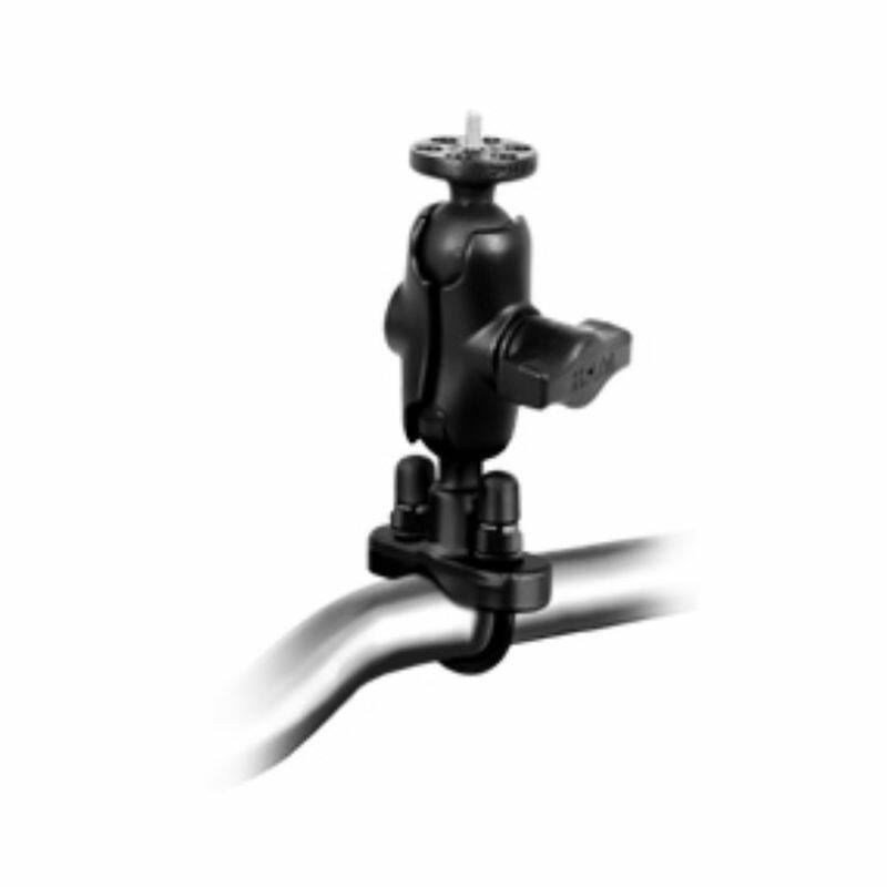 RAM Camera Mount (1/4"-20 Male Thread) - U-Bolt Rail Handlebar Base Short Arm