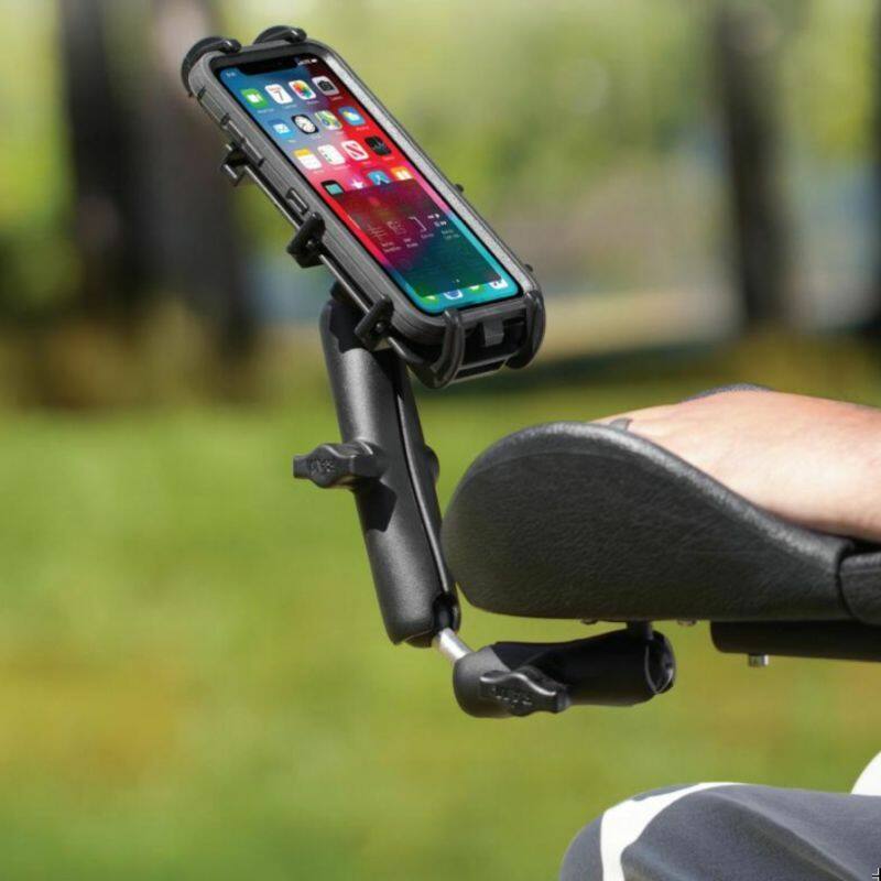 RAM-B-238-WCT-2-PD4 RAM® X-Grip® Phone Mount for Wheelchair Armrests