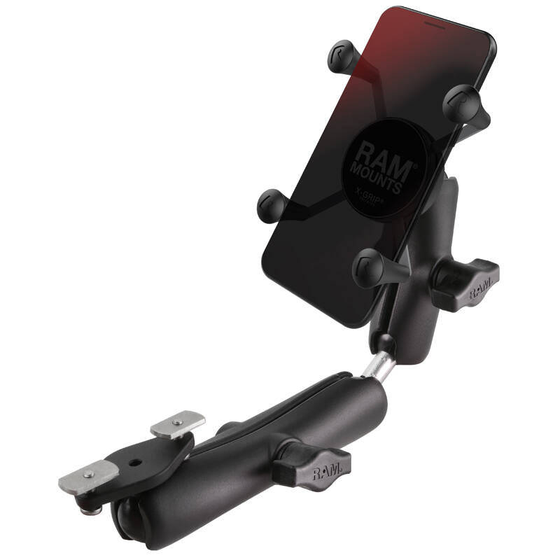 RAM-B-238-WCT-2-UN7 RAM® X-Grip® Phone Mount for Wheelchair Armrests with phone