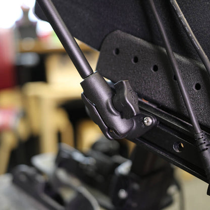 RAM Wheelchair X-Grip Universal Smartphone Cradle - Seat Track Base