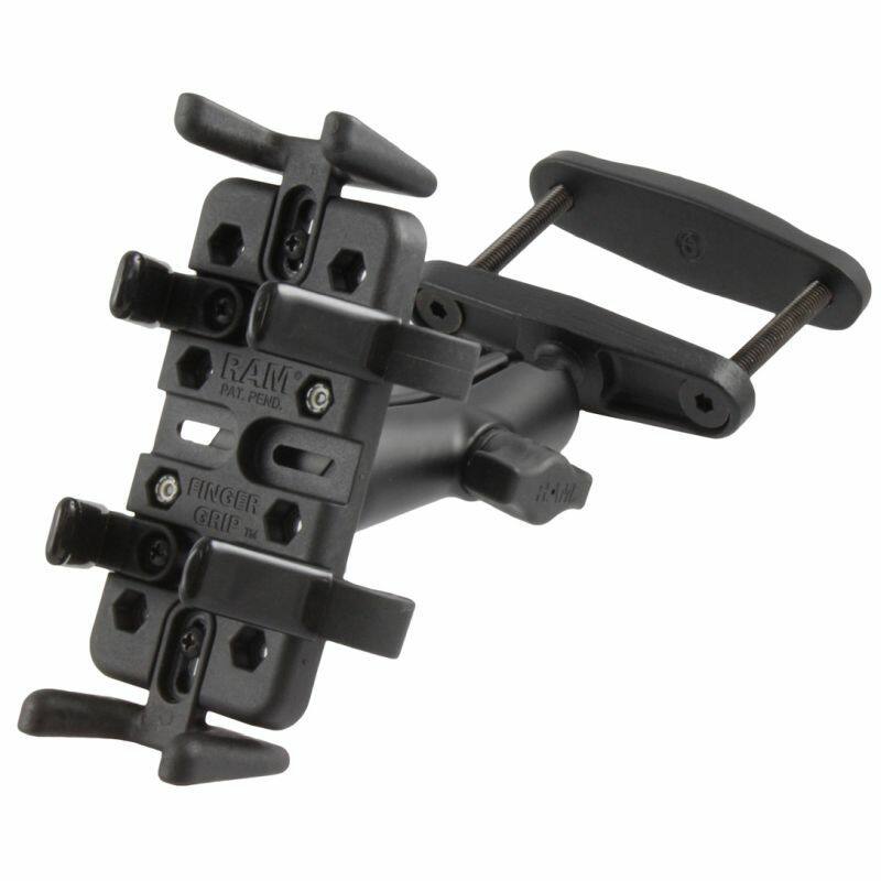 RAM-B-247-3-UN4U RAM® Finger-Grip™ Universal Holder with 76mm Square Post Clamp Mount