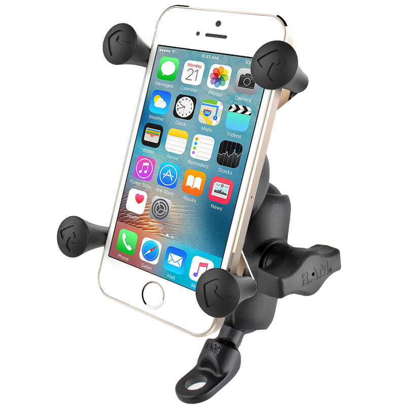 RAM-B-272-A-UN7 RAM® X-Grip® Phone Mount with 9mm Angled Bolt Head Adapter