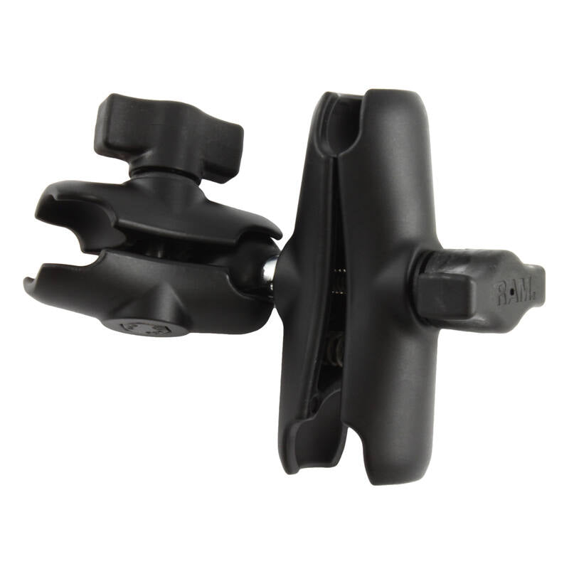 RAM-B-201-273U RAM® Double Socket Arm - B Size Medium with extra 1" Ball Base with extra short arm
