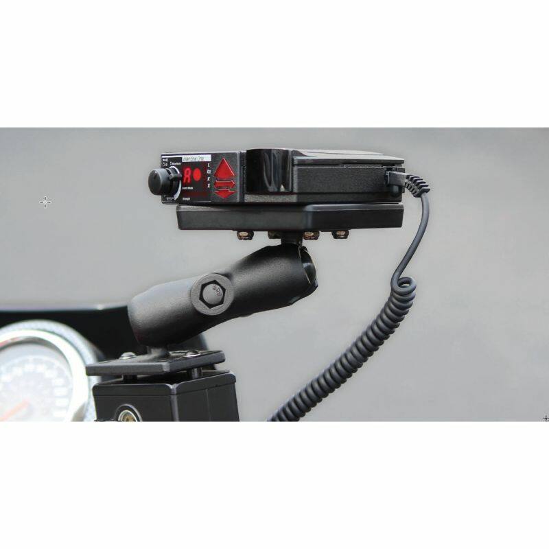 ram-b-345u RAM Motorcycle reservoir base with radar detector and arm