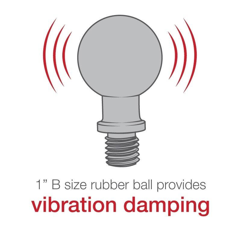 RAM-B-349-1U RAM® Ball Adapter - vibration damping
