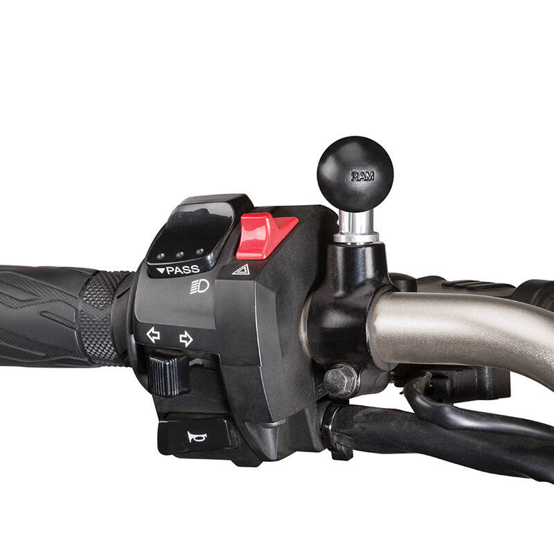 RAM-B-349-1U RAM® Ball Adapter with M10 X 1.5 Threaded Post on bike