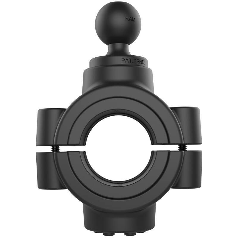 RAM-B-351-415-15-2U RAM® Torque™ 38-51mm Diameter Rail Base with 1" Ball side view
