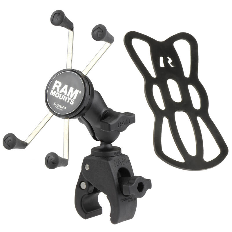 RAM-B-400-A-HOL-UN10BU Small Tough-Claw™ Mount and Universal RAM® X-Grip® Phablet Cradle with tether