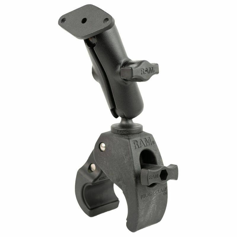 RAM-B-404-238U RAM® Tough-Claw™ Medium Clamp Mount with Diamond Plate (Alloy)