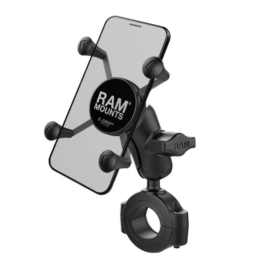 RAM-B-408-112-15-A-UN7U RAM® X-Grip® Phone Mount with RAM® Torque™ Large Rail Base - Short