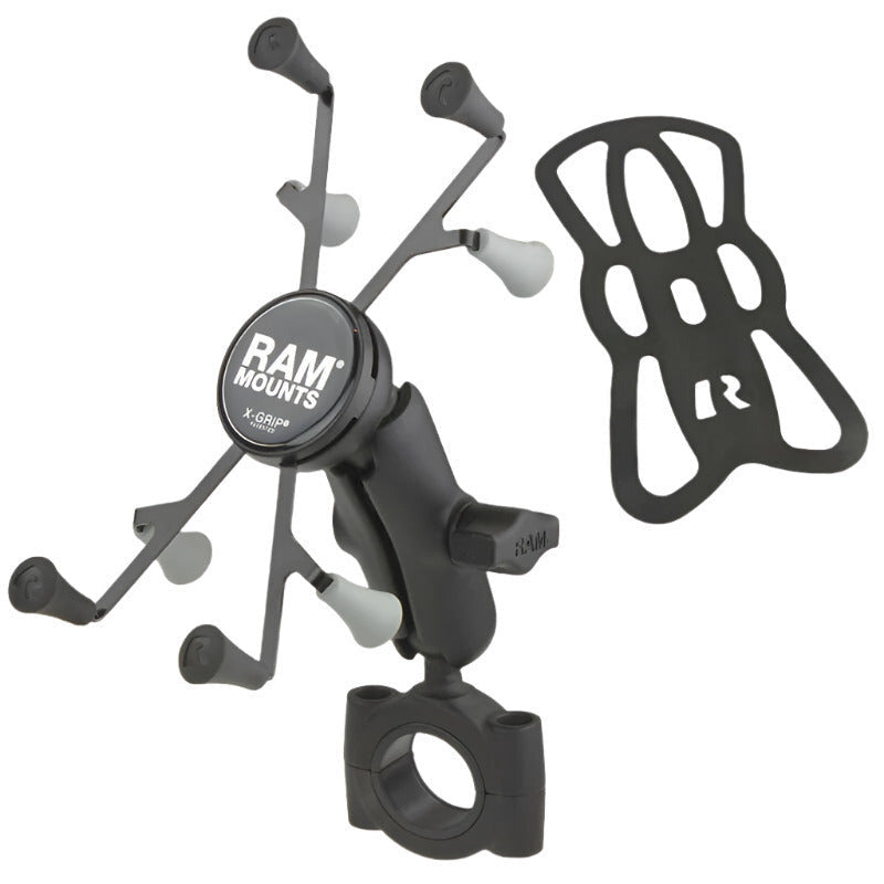 RAM-B-408-112-15-UN8U RAM® X-Grip® with RAM® Torque™ Large Rail Base for 7"-8" Tablets with tether