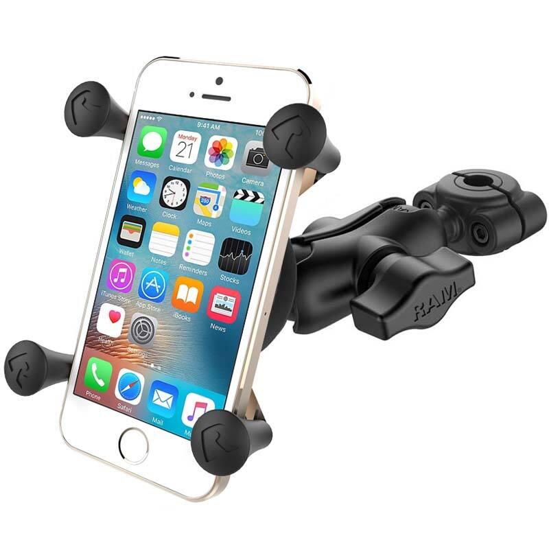 RAM-B-408-37-62-A-UN7U RAM® X-Grip® Phone Mount with RAM® Torque™ Small Rail Base - Short Arm
