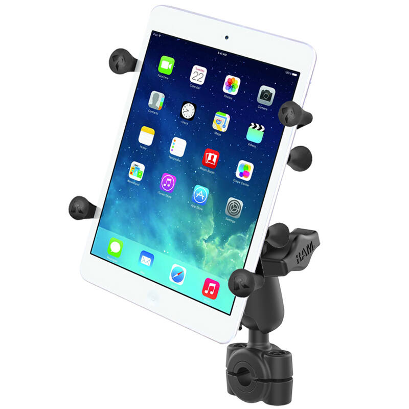 RAM X-Grip Universal Cradle for 7"- 8" Tablets with Torque Base (Mini Bars)