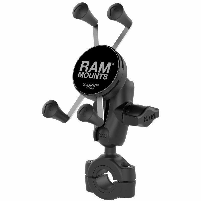 RAM-B-408-75-1-A-UN7U RAM® X-Grip® Phone Mount with RAM® Torque™ Medium Rail Base - Short arm video