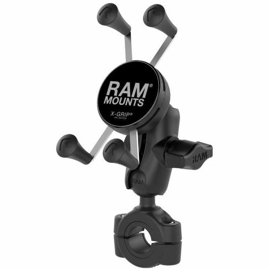RAM-B-408-75-1-A-UN7U RAM® X-Grip® Phone Mount with RAM® Torque™ Medium Rail Base - Short arm video