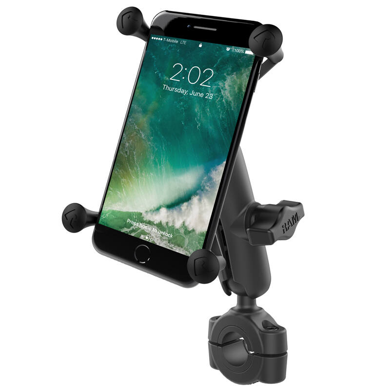 RAM-B-408-75-1-UN10U RAM® X-Grip® Large Phone Mount with Medium RAM® Torque™ Rail Base