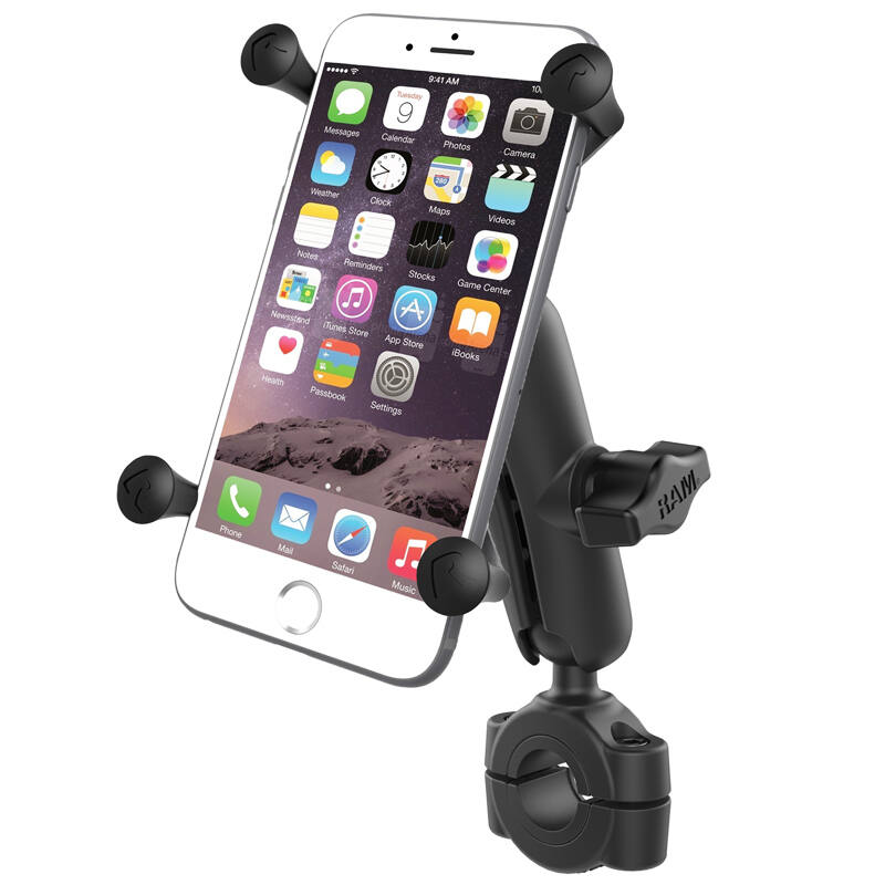 RAM-B-408-75-1-UN10U RAM® X-Grip® Large Phone Mount with Medium RAM® Torque™ Rail Base