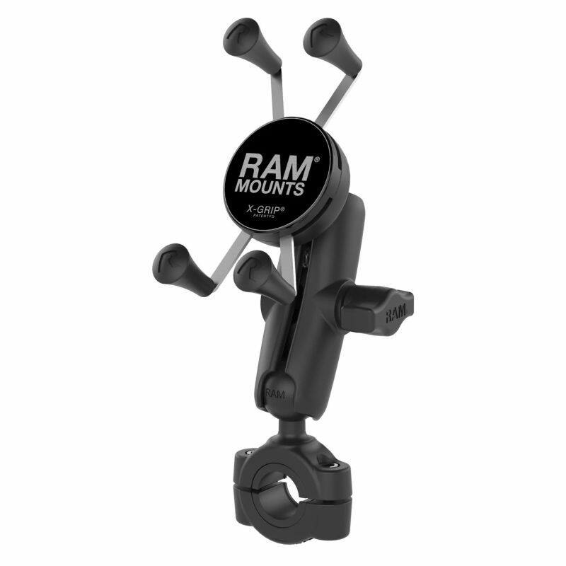 RAM-B-408-75-1-UN7U RAM® X-Grip® Phone Mount with RAM® Torque™ Medium Rail Base - Medium Arm