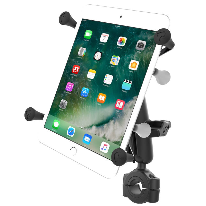 RAM-B-408-75-1-UN8 RAM® X-Grip® for 7-8" Tablets with Torque™ Rail Base for medium bars