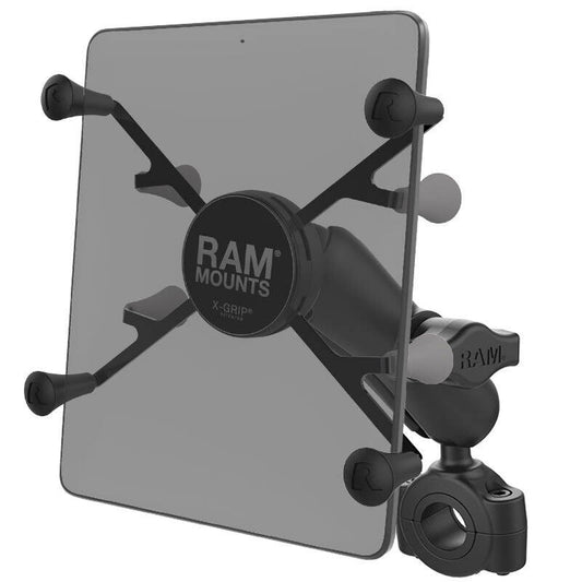 RAM-B-408-75-1-UN8 RAM® X-Grip® for 7-8" Tablets with Torque™ Rail Base for medium bars