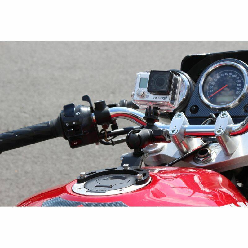 RAM-B-410-A-GOP1U RAM® Gas Tank Mount with Universal Action Camera Adapter