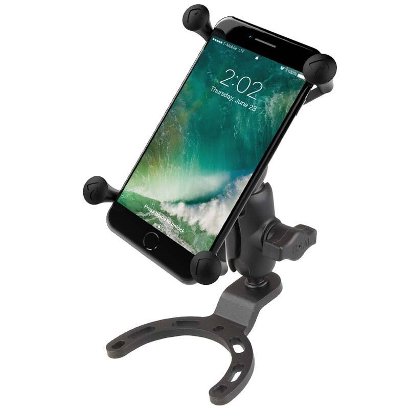 RAM-B-410-A-UN10BU RAM® X-Grip® Large Phone Mount with SMALL Gas Tank Base with phone