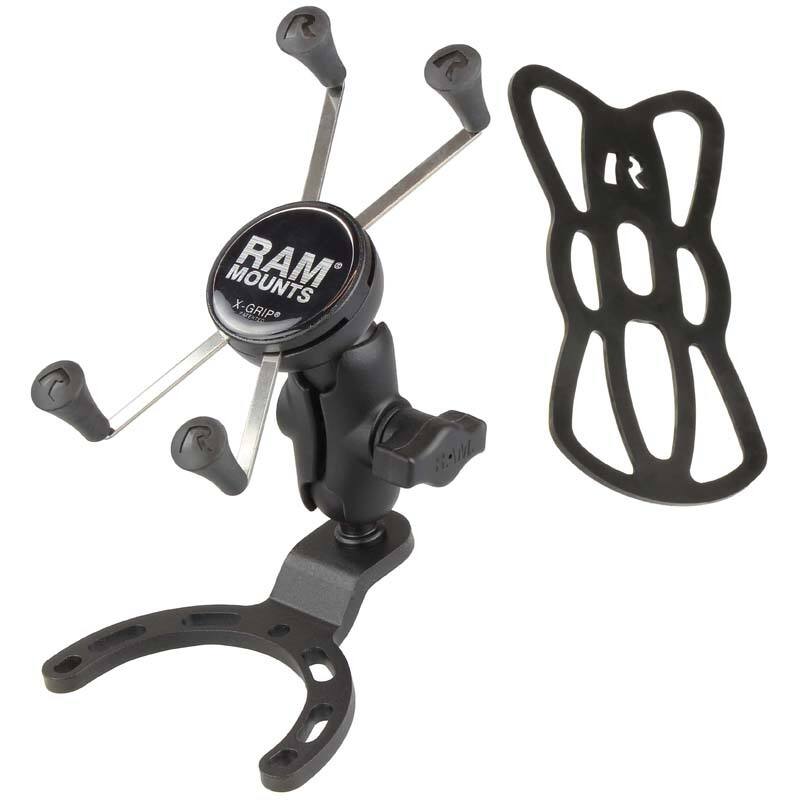 RAM X-Grip Universal Phablet Cradle with Fuel Tank Motorcycle Mount (Small)