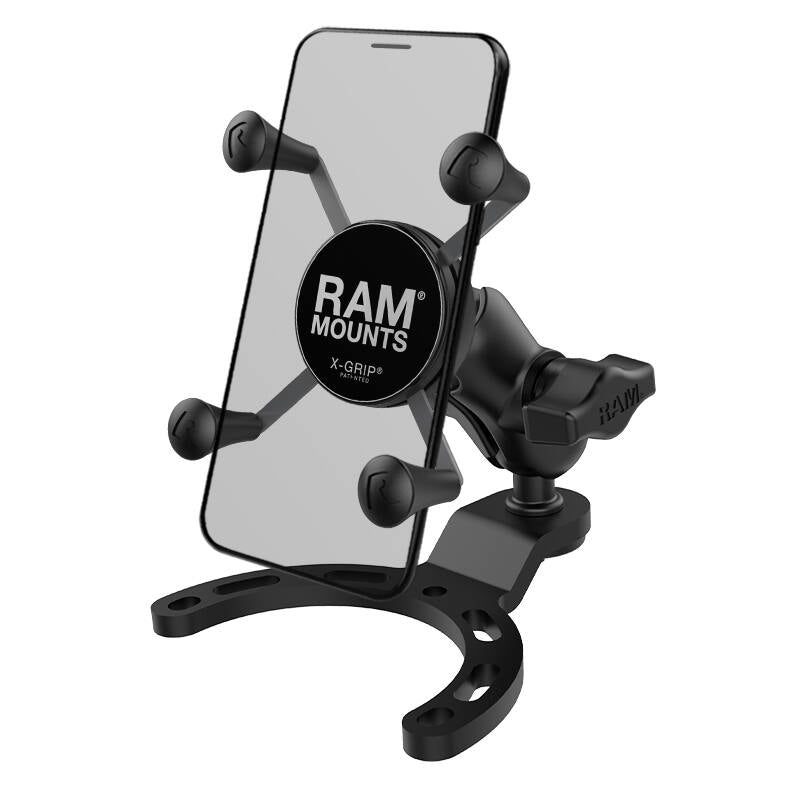 RAM-B-410-A-UN7BU X-Grip Universal SmartPhone Cradle with Small Fuel / Gas Tank base